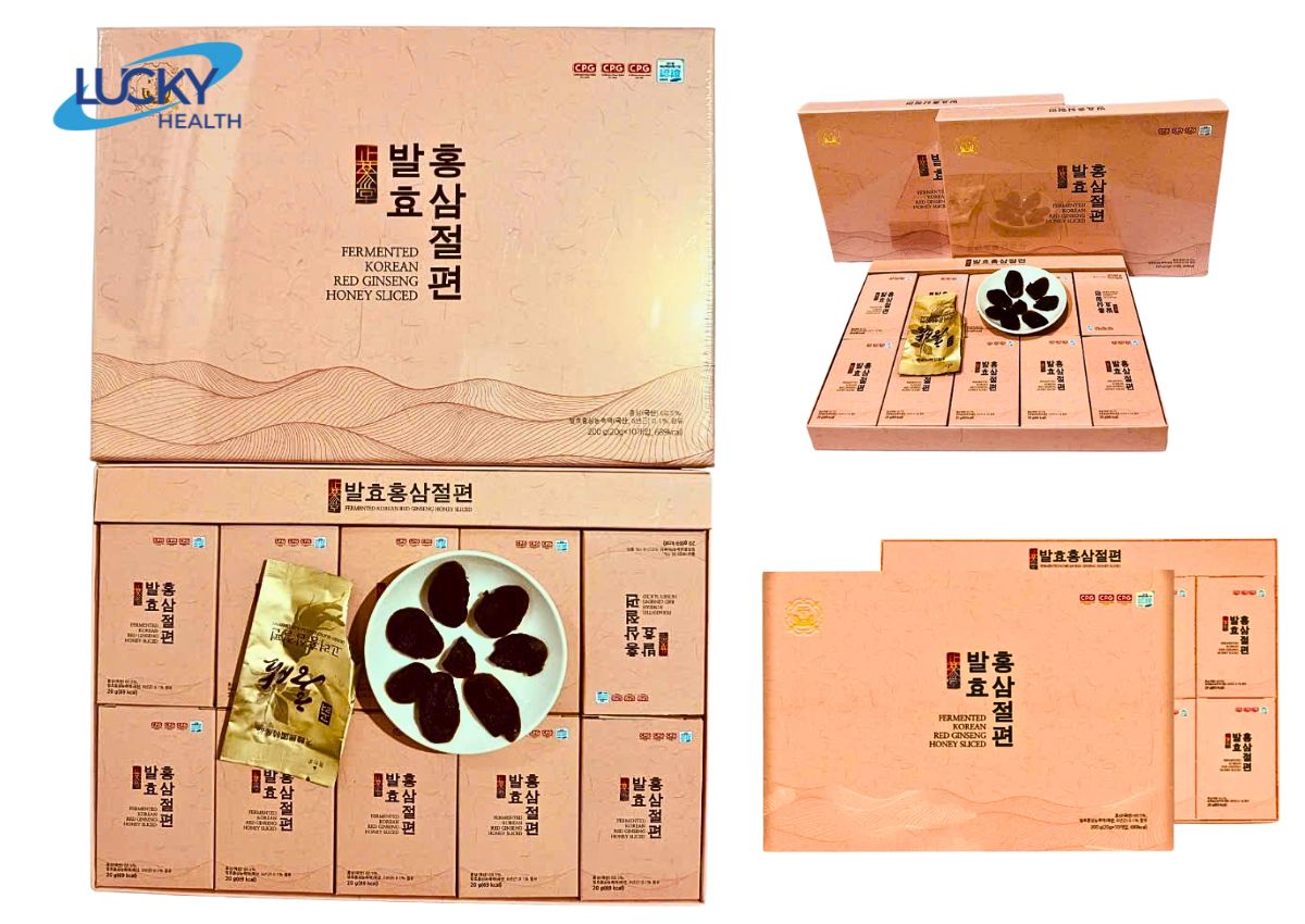 Hồng Sâm Lát Lên Men Hàn Quốc – Lucky Health (20g x 10 lát) - Ảnh 3